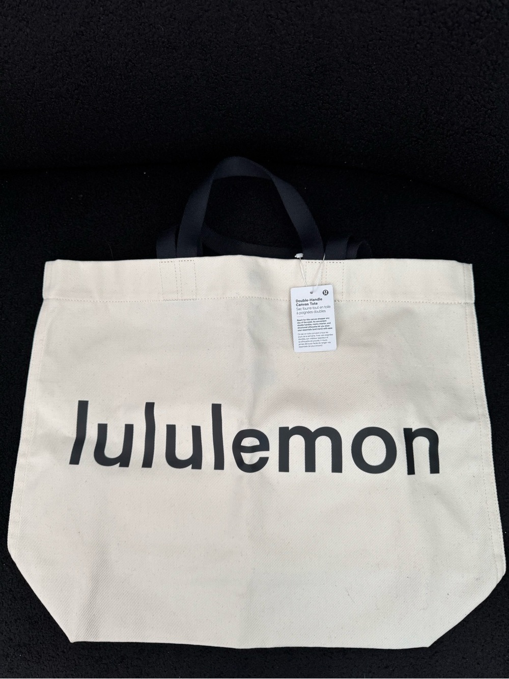 Lululemon Double-Handle Canvas Tote Bag
